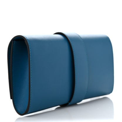 Hermes Tadelakt Medor 23 Clutch Bleu Izmir 3 of 9