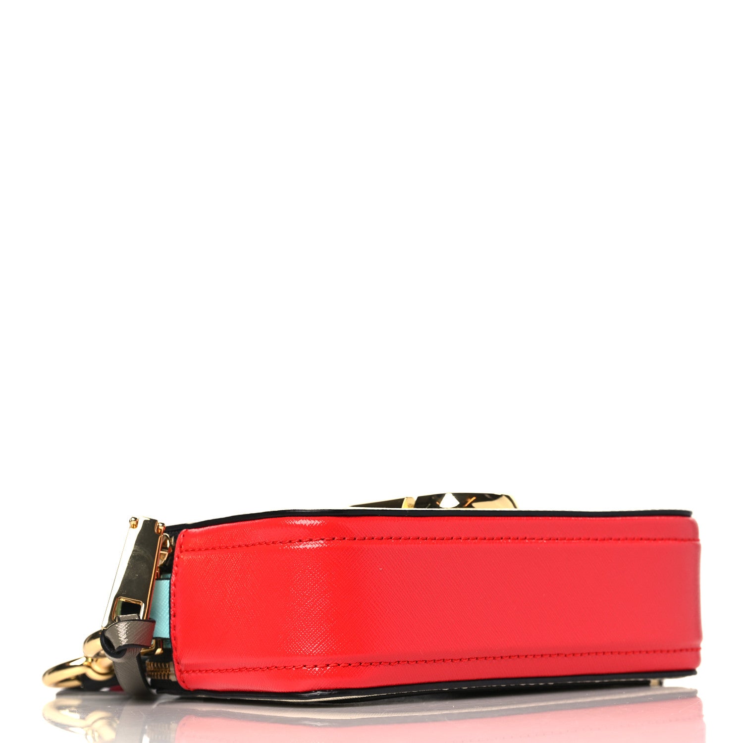 Marc Jacobs Saffiano Small Snapshot Camera Bag Porcelain Multi 4 of 10