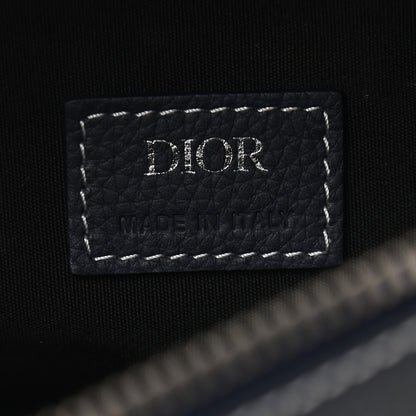 Christian Dior Grained Calfskin Kim Jones Saddle Bag Navy Blue 6 of 10