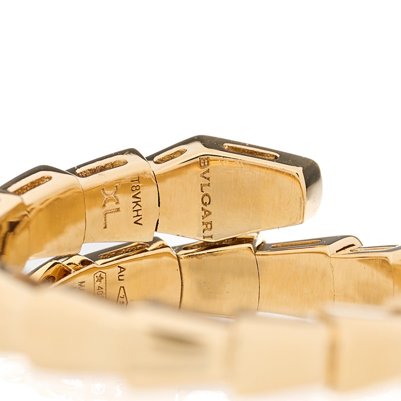 18K Yellow Gold Serpenti Viper Ring XL