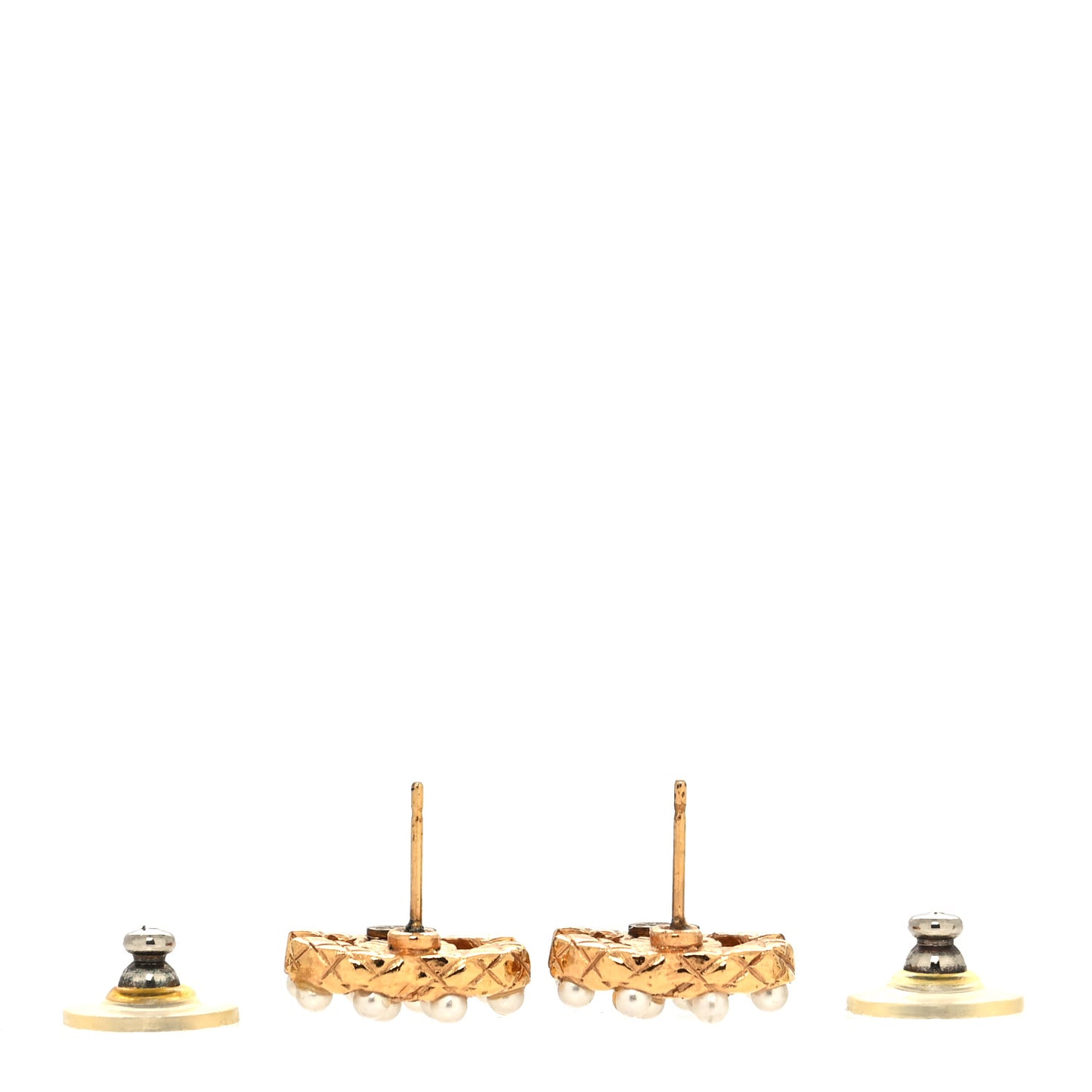 Pearl CC Earrings Light Gold