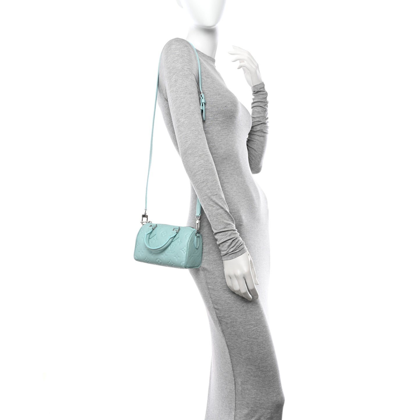 Empreinte Monogram Nano Speedy Pearly Lagoon Turquoise