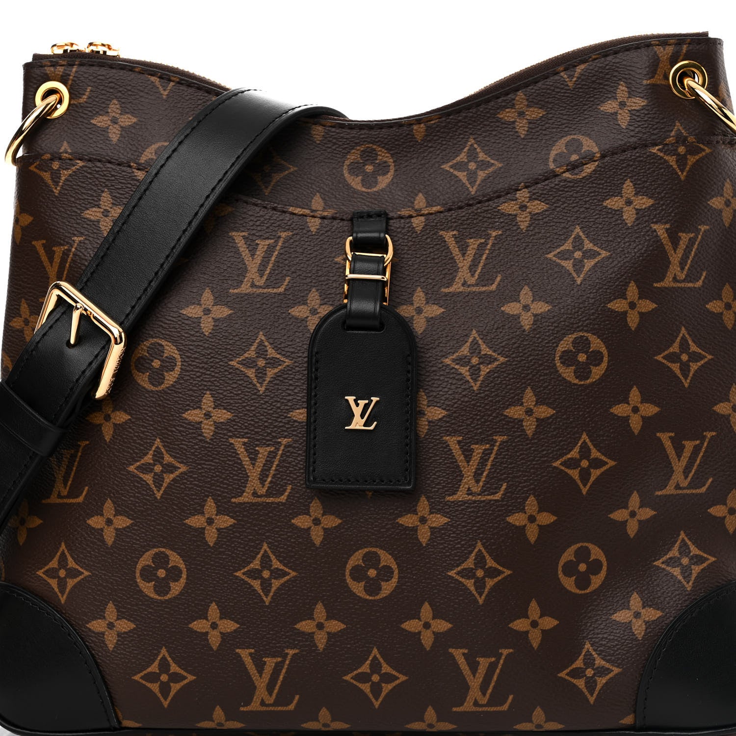 Louis Vuitton Monogram Odeon MM Black 6 of 10