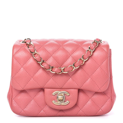 Chanel Caviar Quilted Mini Square Flap Pink 1 of 11