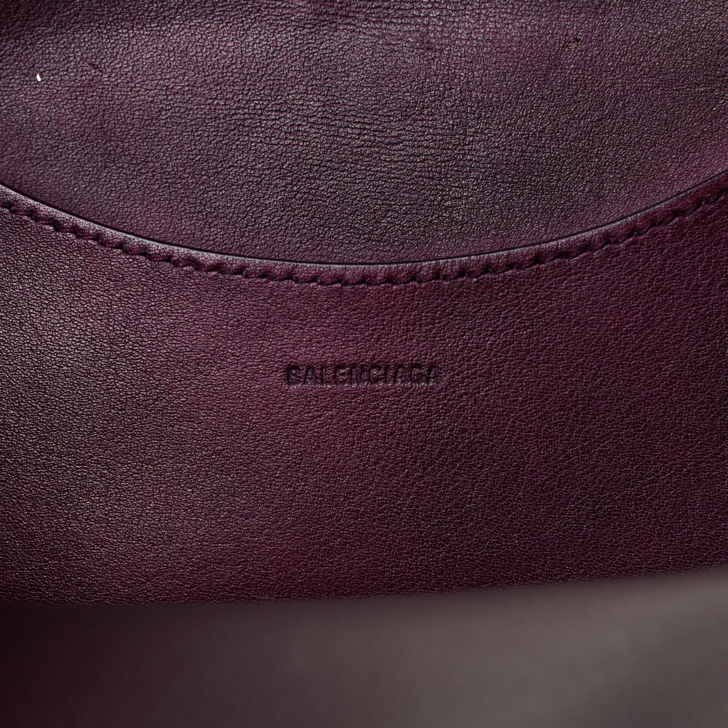 Used Calfskin Rust Hardware Neo Classic City Burgundy