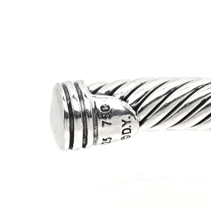 David Yurman Sterling Silver Diamond 5mm Cable Classics Station Bracelet 4 of 4