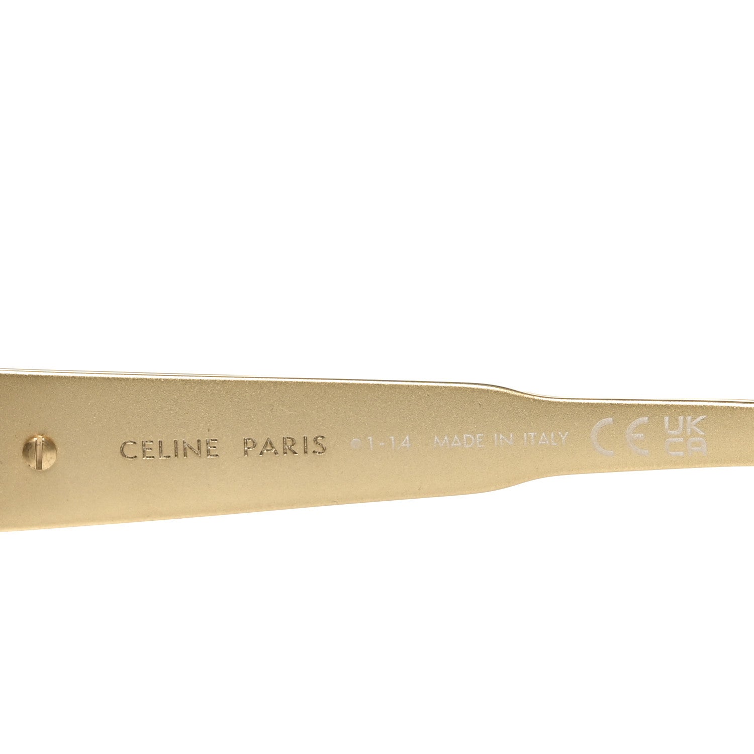 Celine Metal Triomphe 01 Sunglasses CL40235U Gold Green 5 of 7