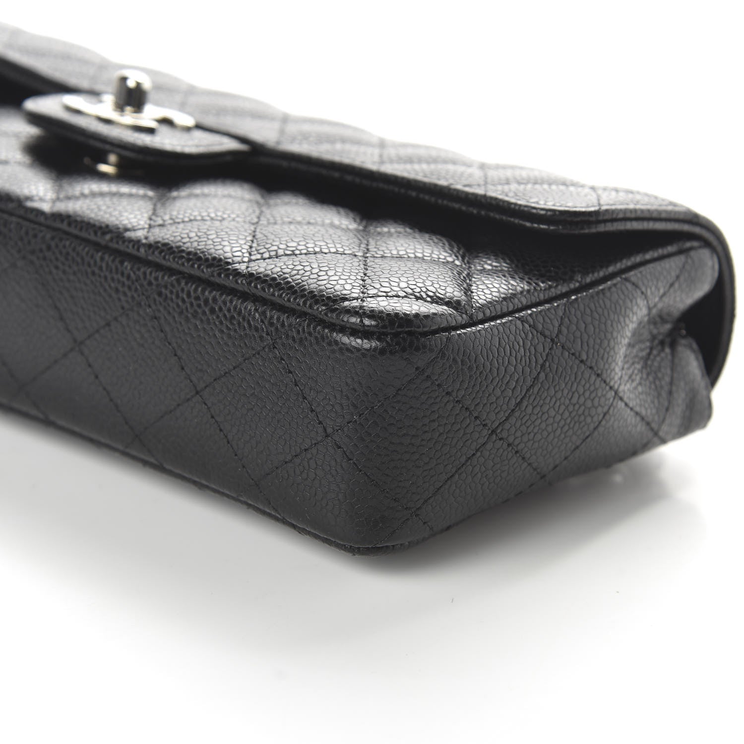 Chanel Caviar Quilted East West Flap Black 7 of 10