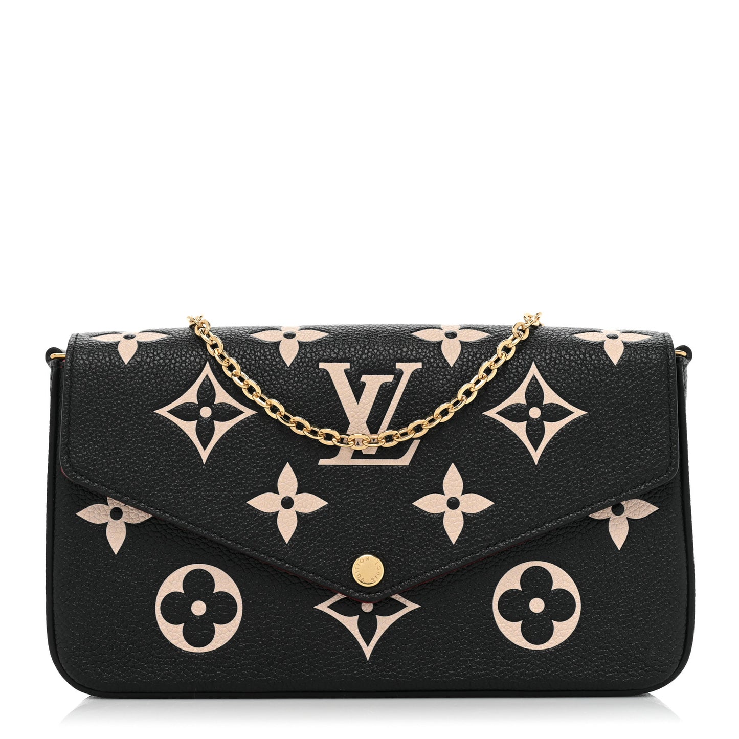 Empreinte Monogram Giant Felicie Pochette Black Beige