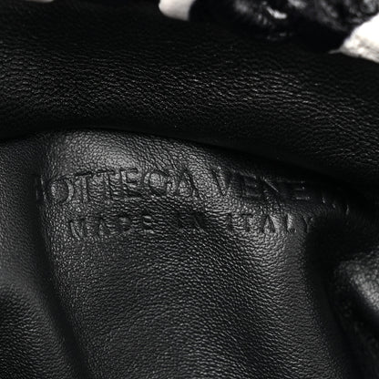 Bottega Veneta Nappa Zebra Print The Pouch Oversized Clutch White Black 6 of 10