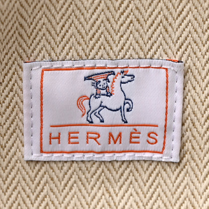Hermes Canvas Large Bride-A-Brac Cabriole Case Bleu Nattier 6 of 12