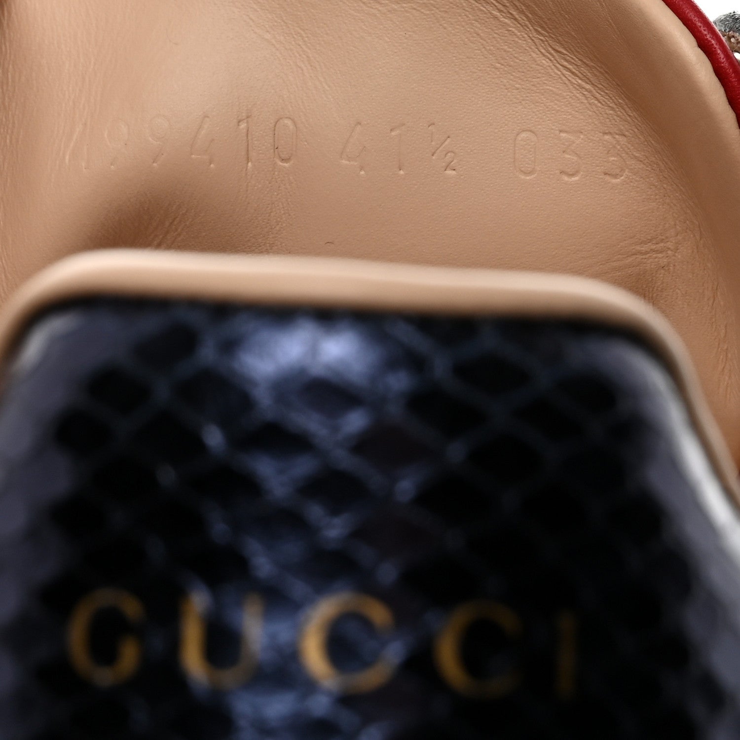 Gucci GG Supreme Monogram Womens Ace Low-Top Sneaker 41.5 Beige 7 of 9