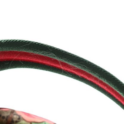 Gucci GG Supreme Monogram Tian Web Small Day Backpack Beige Multicolor Red 12 of 12