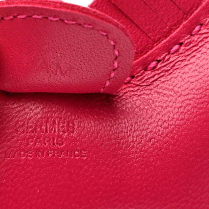 Hermes Milo Lambskin Grigri Rodeo Horse Bag Charm PM Rose Mexico 3 of 5