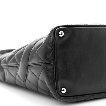 Chanel Calfskin Quilted Medium Cambon Tote Black 10 of 15