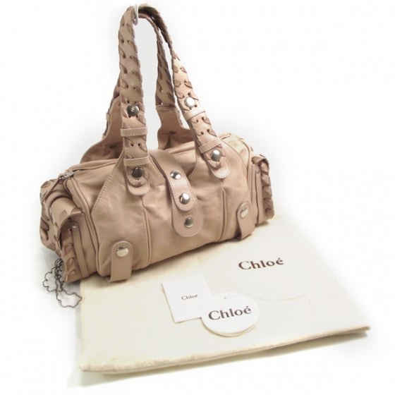 Chloe Calfskin Silverado Shoulder Bag Beige Rose 3 of 12