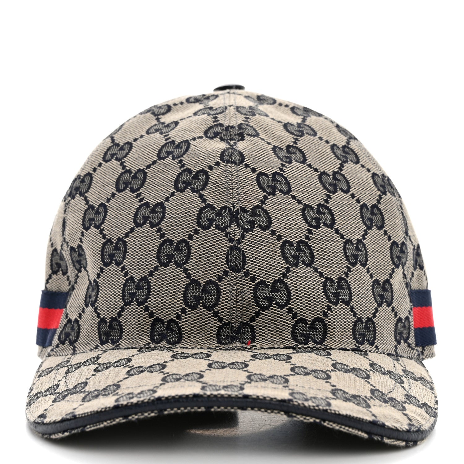 Gucci Monogram Web Baseball Hat XL Beige Blue 3 of 9
