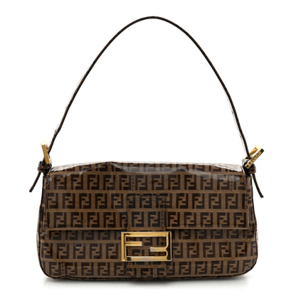 Fendi Vinyl Zucchino Baguette Tobacco 3 of 14