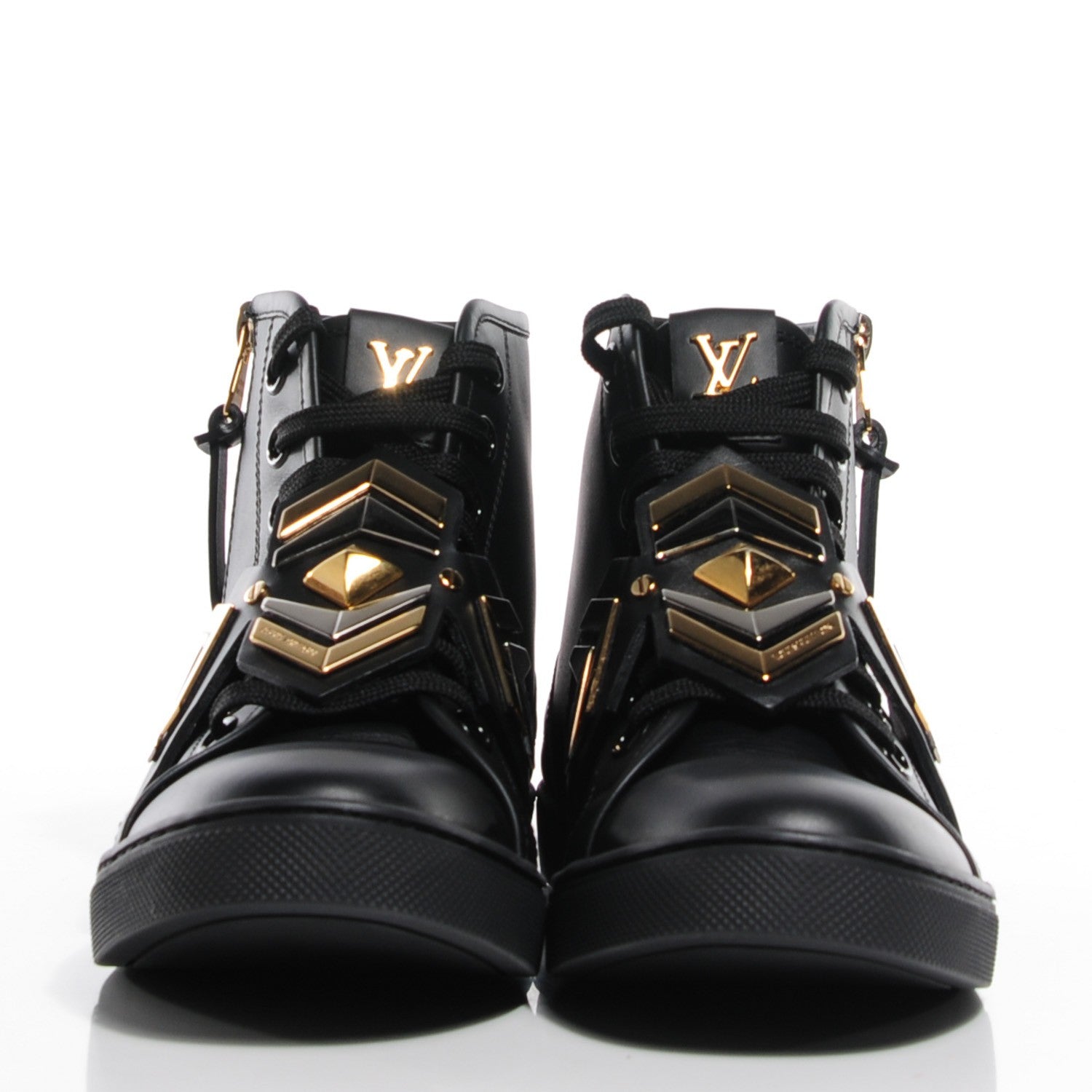 Louis Vuitton Calfskin Punchy Karakoram Sneaker Boots 39 Black 2 of 7