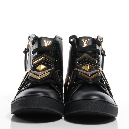Louis Vuitton Calfskin Punchy Karakoram Sneaker Boots 39 Black 2 of 7