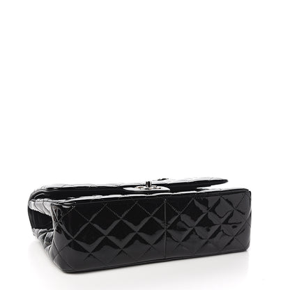 Chanel Patent Quilted Jumbo Double Flap Black 3 of 9
