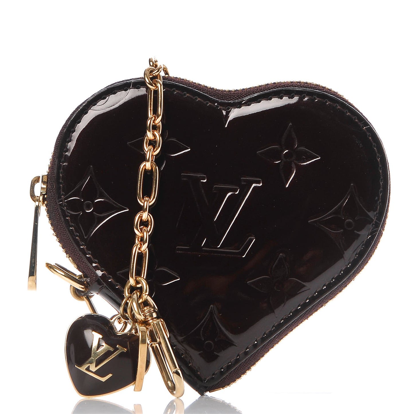 Vernis Coeur Heart Coin Purse Amarante