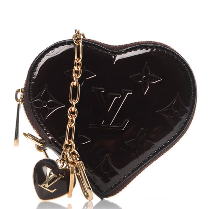 Louis Vuitton Vernis Coeur Heart Coin Purse Amarante 1 of 6