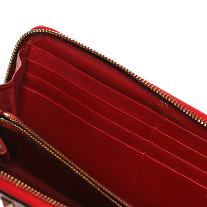 Valentino Garavani Calfskin Rockstud Zip Around Wallet Rosso Valentino 11 of 13