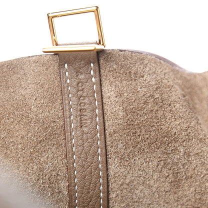 Hermes Taurillon Clemence Picotin Lock 18 PM Etoupe 6 of 10