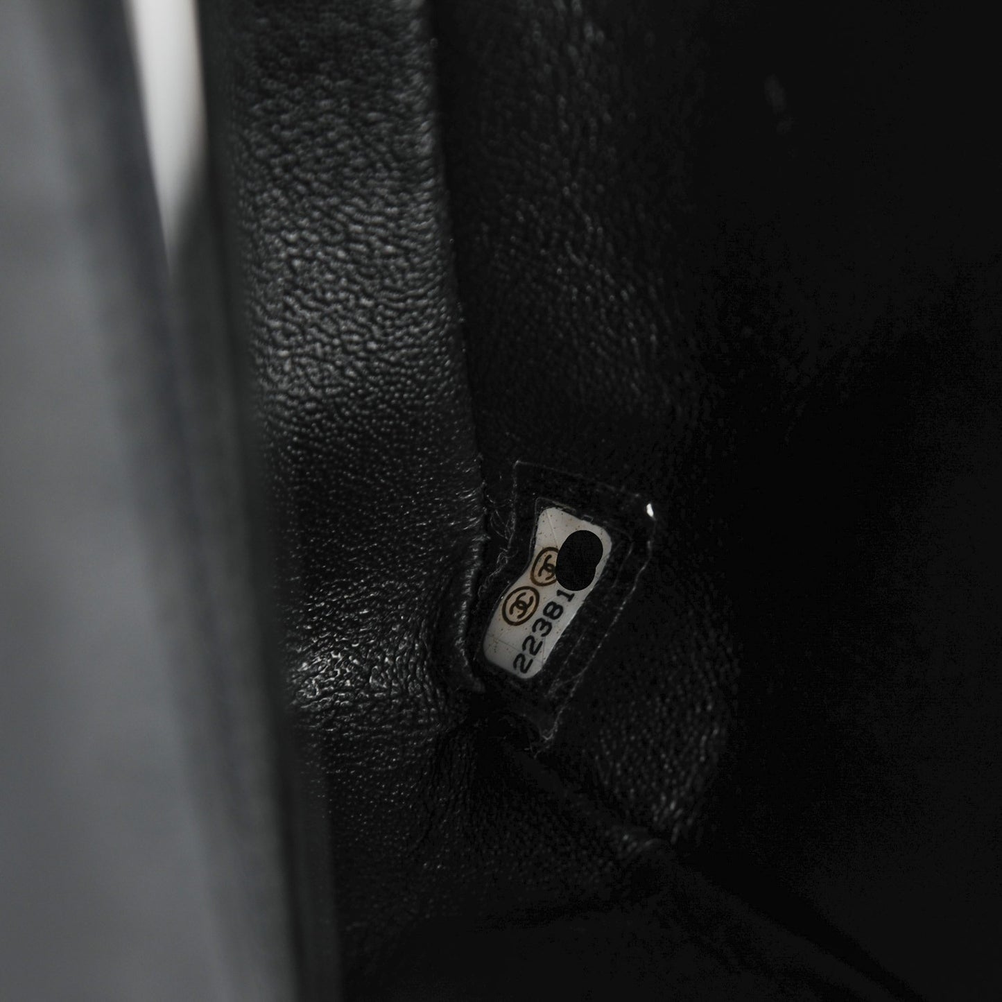 Lambskin Quilted Mini Square Flap Black
