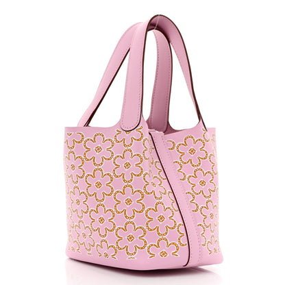 Hermes Swift Micro Lucky Daisy Picotin Lock Mauve Sylvestre 3 of 11