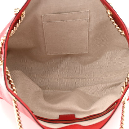 Gucci Cellarius Calfskin Medium Soho Chain Shoulder Bag Vibrant Red 5 of 10