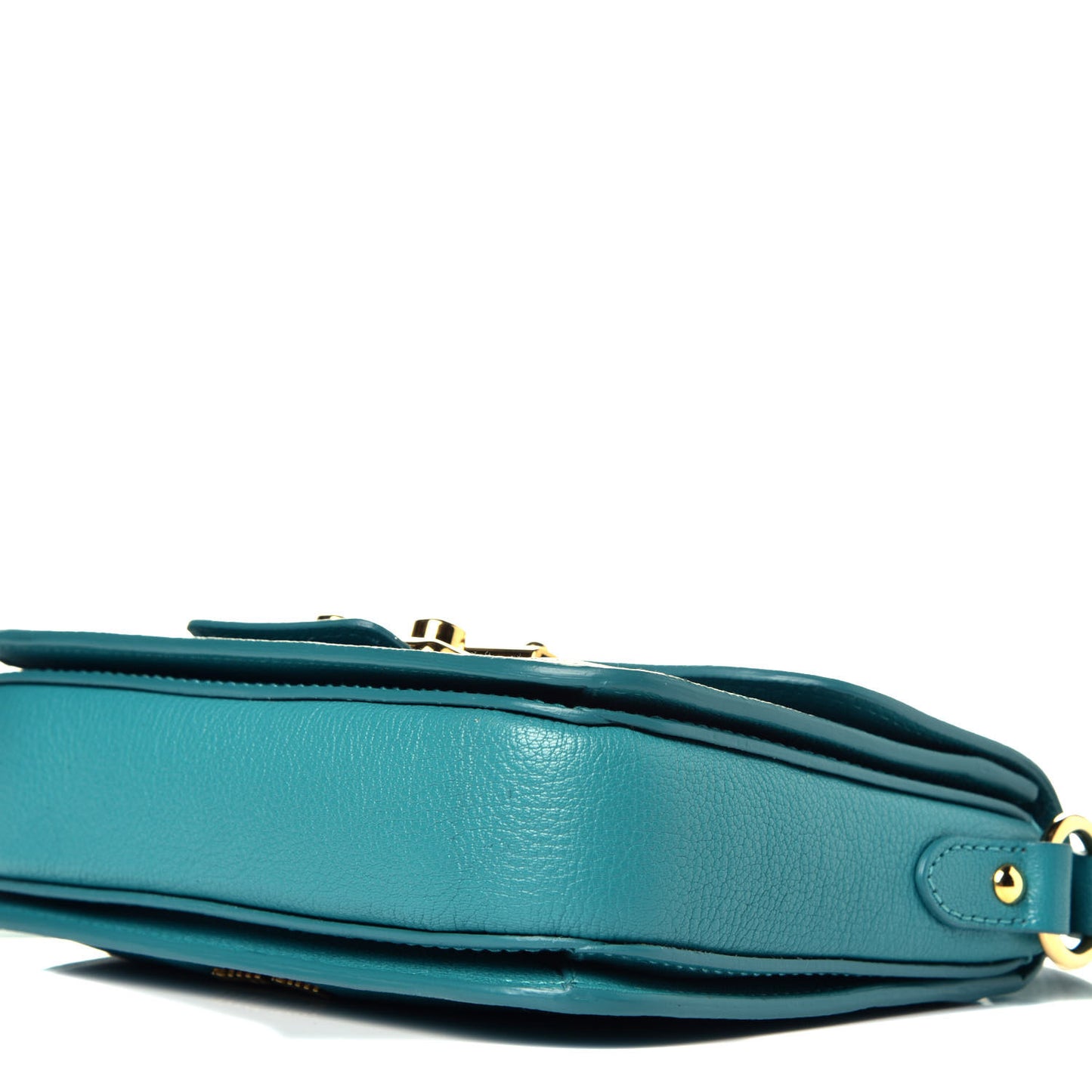 Goatskin Madras Shoulder Bag Turchese