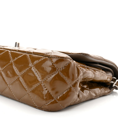 Chanel Patent Quilted Medium Double Flap Dark Green 9 of 10