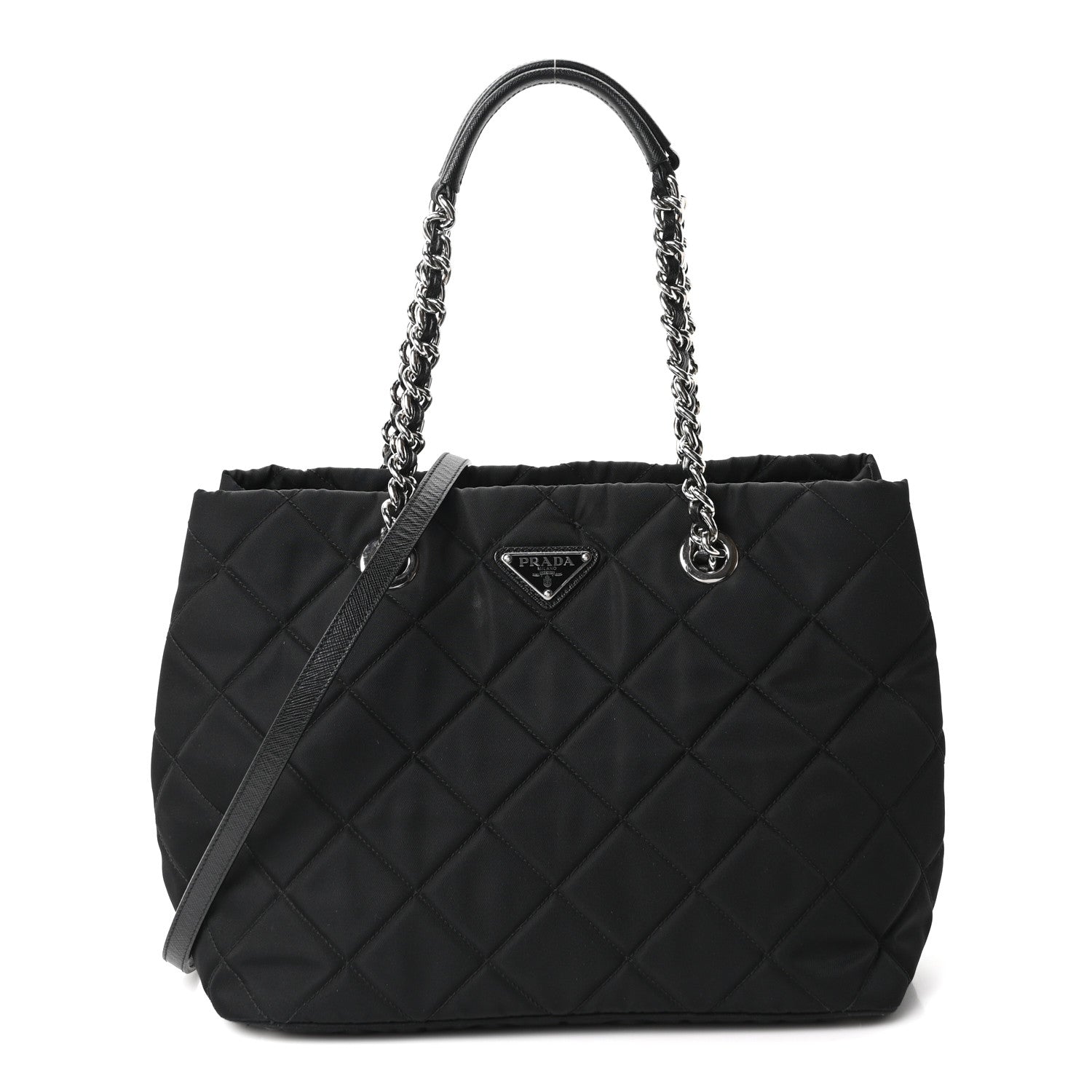 Prada Nylon Tessuto Impuntu Quilted Tote Black 1 of 11