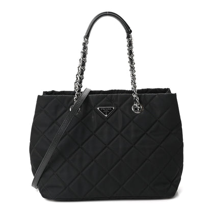 Prada Nylon Tessuto Impuntu Quilted Tote Black 1 of 11