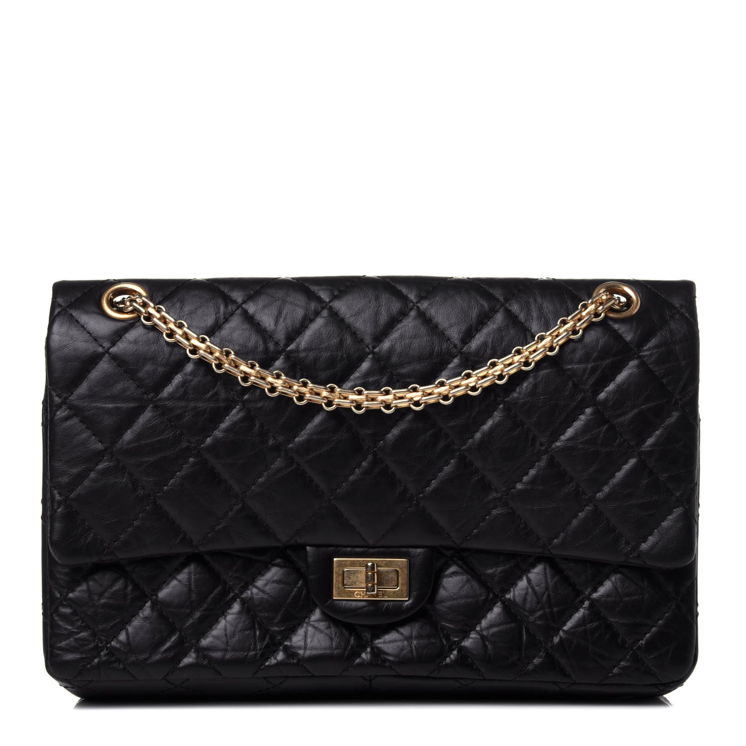 Chanel Aged Calfskin Quilted 2.55 Reissue 226 Flap Black 1 of 11