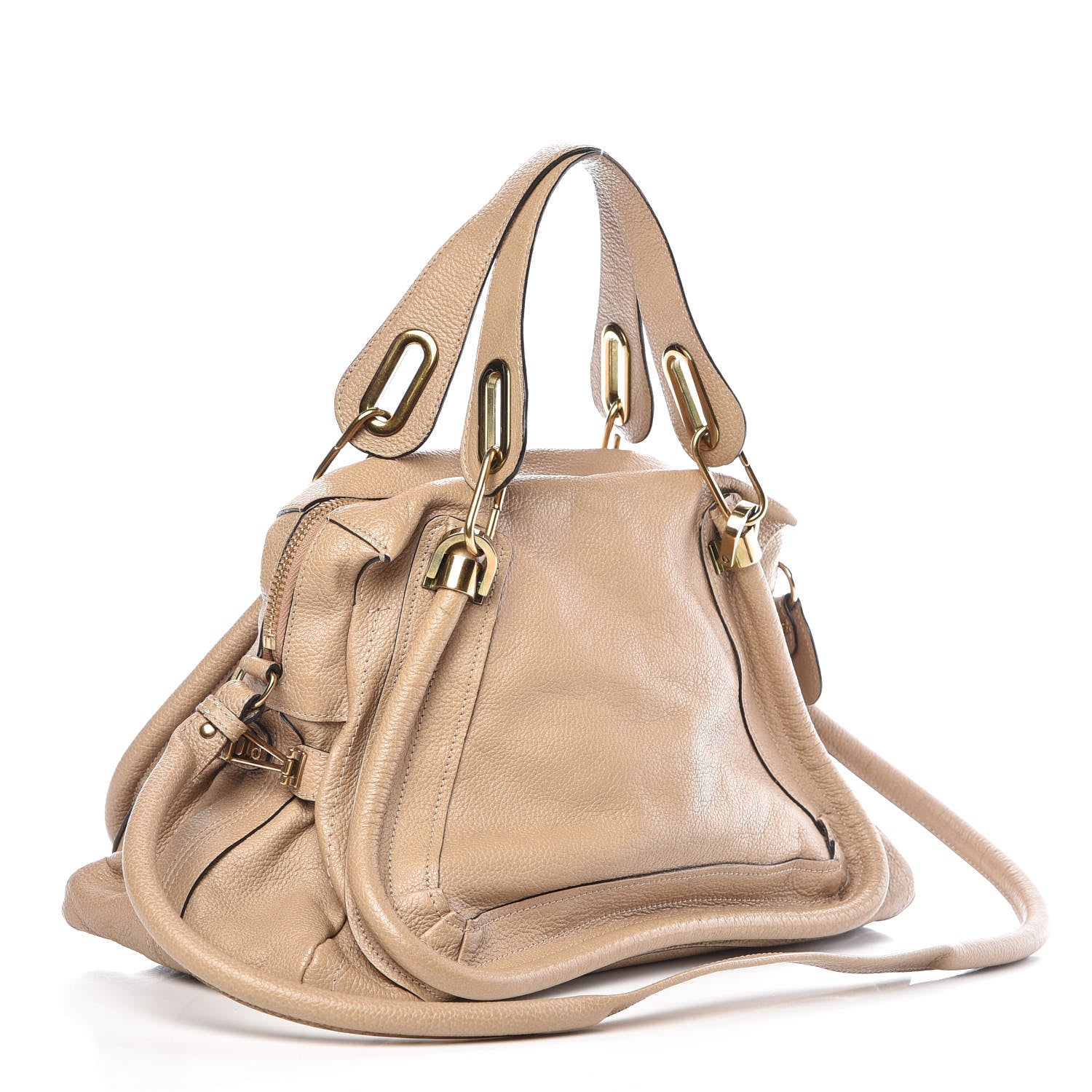 Chloe Calfskin Medium Paraty Barbour Khaki 4 of 21