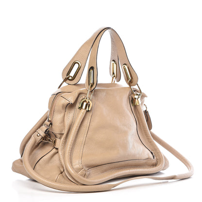 Chloe Calfskin Medium Paraty Barbour Khaki 4 of 21