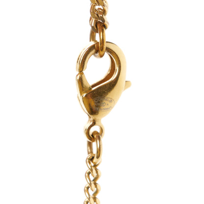 Chanel Crystal Lock Symbols CC Necklace Gold Ruthenium 4 of 5