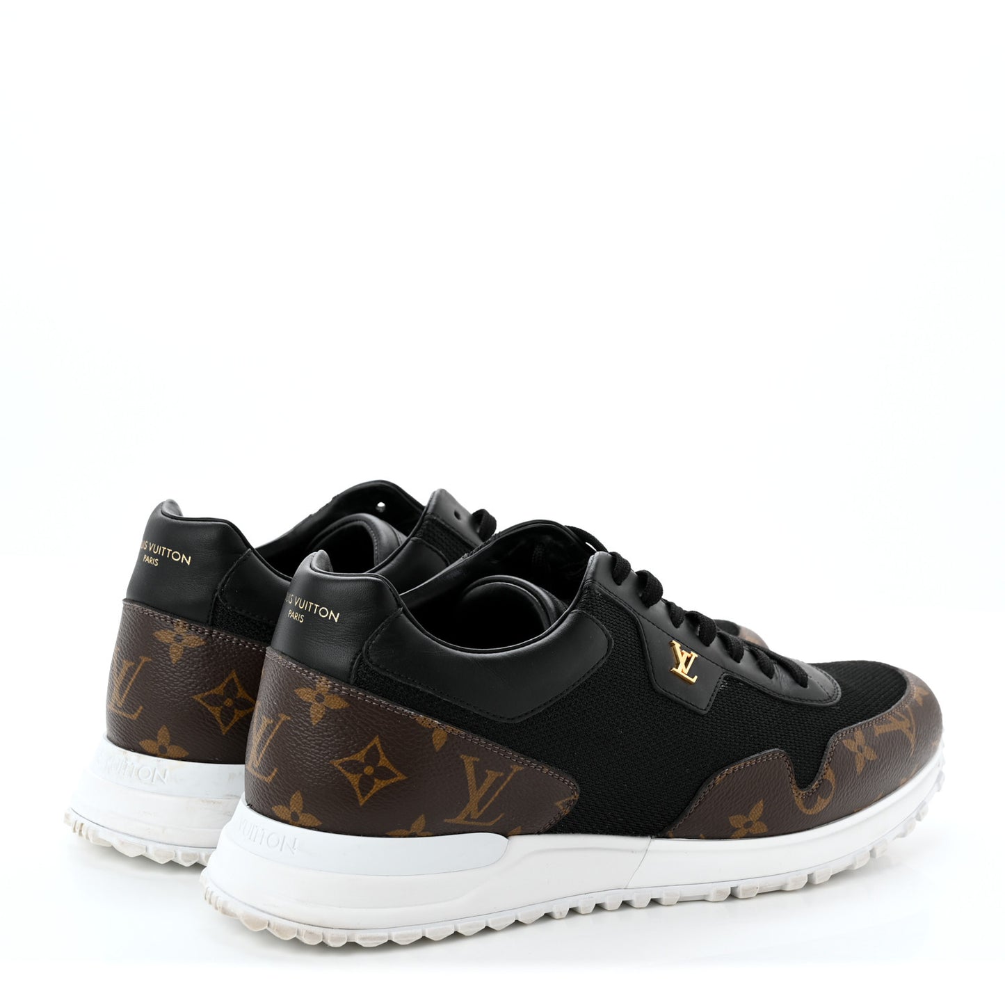 Monogram Mens Run Away Sneakers 9 Black