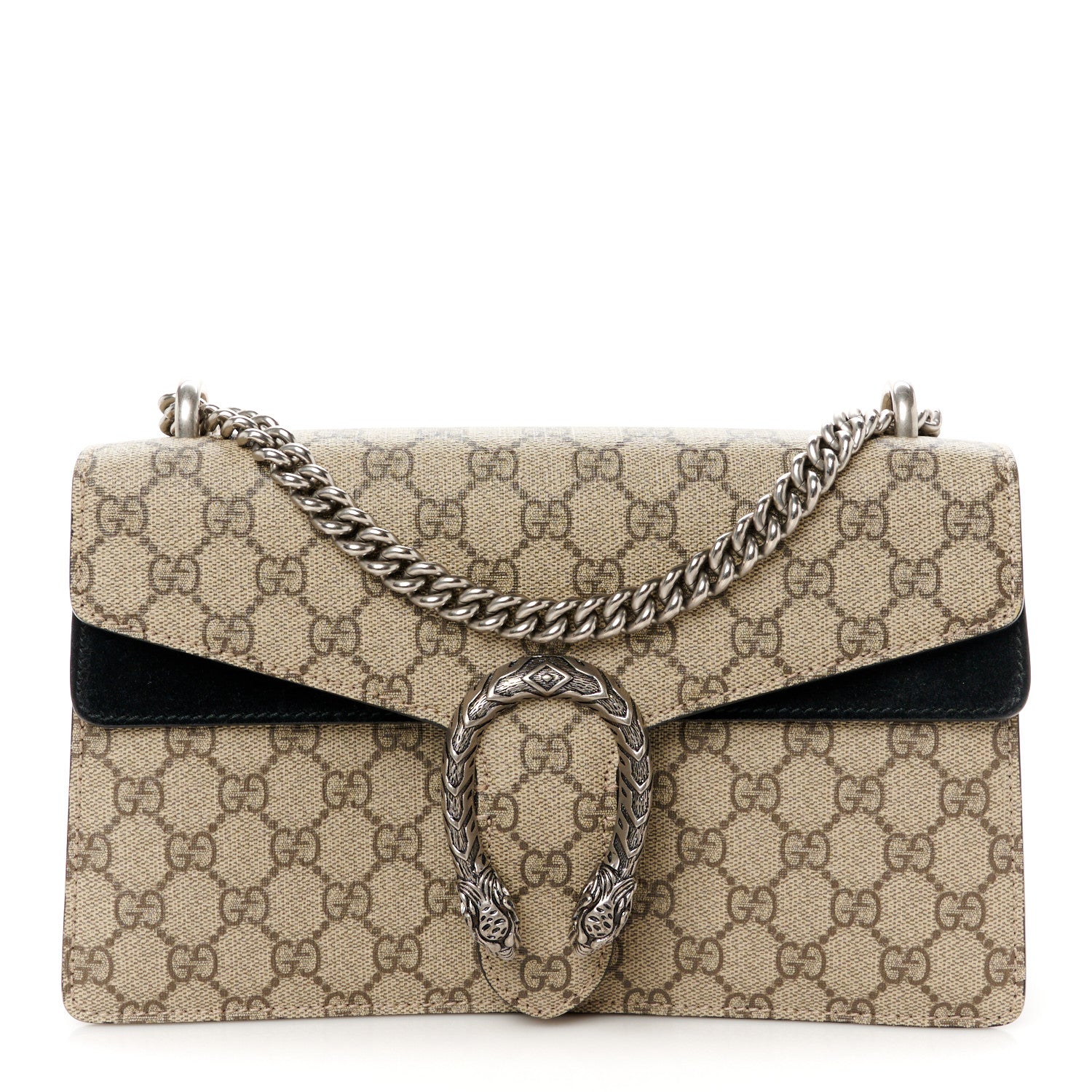 Gucci GG Supreme Monogram Small Dionysus Shoulder Bag Black 1 of 12