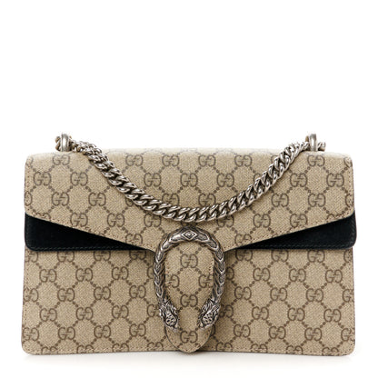 Gucci GG Supreme Monogram Small Dionysus Shoulder Bag Black 1 of 12
