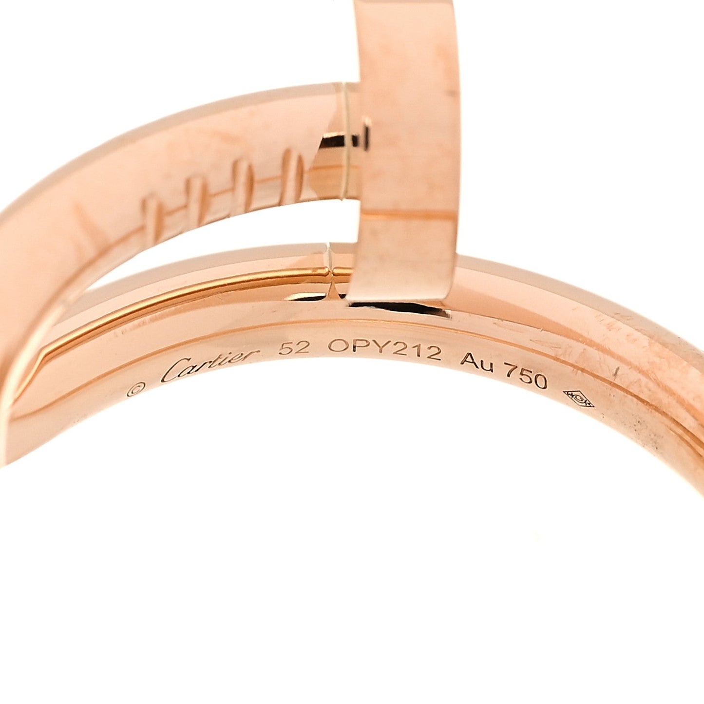 18K Pink Gold Juste Un Clou Ring 52 6