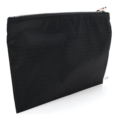 Hermes Technical Silk H En Bias Silky Pocket Cosmetic Case Black 3 of 7
