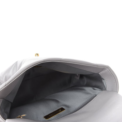 Chanel Goatskin Quilted Medium Chanel 19 Flap Grey 5 of 11