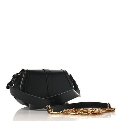 Versace Calfskin Medium Greca Goddess Shoulder Bag Black 3 of 8
