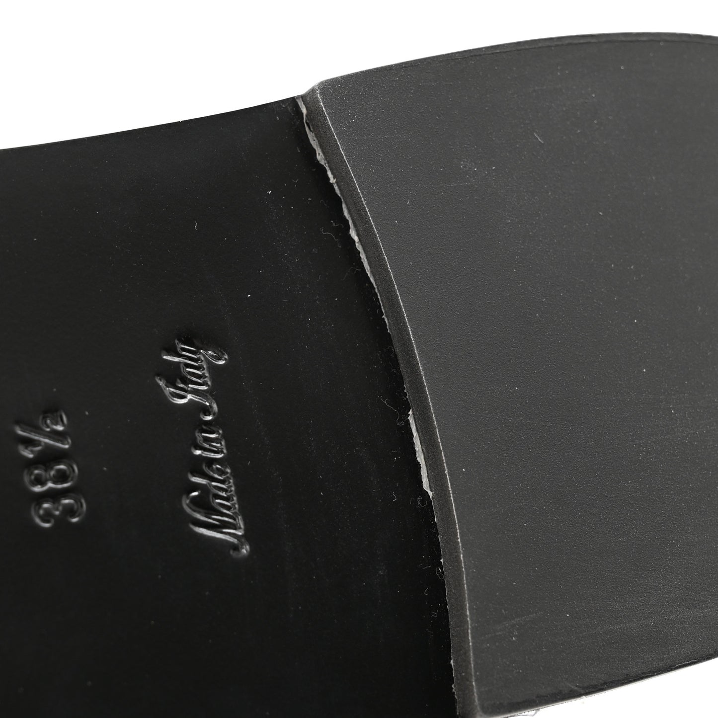Patent Monogram Lock It Flat Mules 36.5