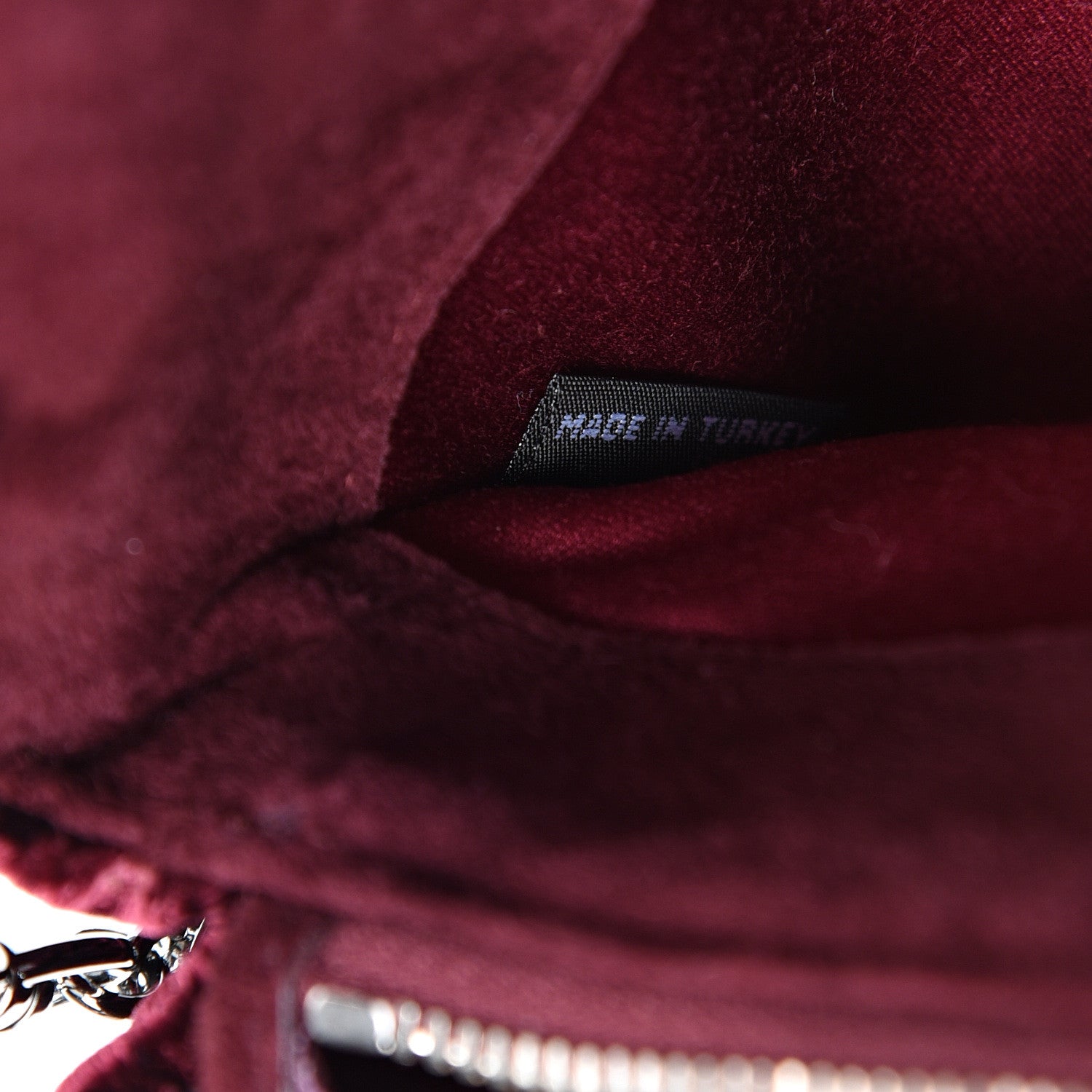 Miu Miu Velluto Matelasse Crystal Flap Clutch Bordeaux 6 of 9