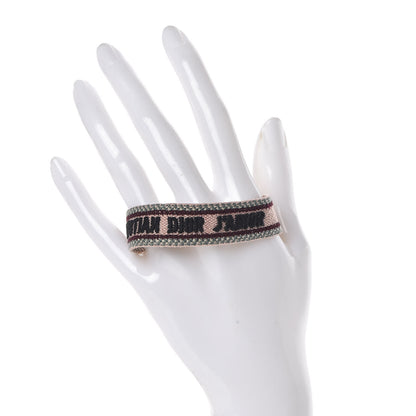 Christian Dior Woven Cotton J'Adior Friendship Bracelet Pink Multicolor 2 of 3